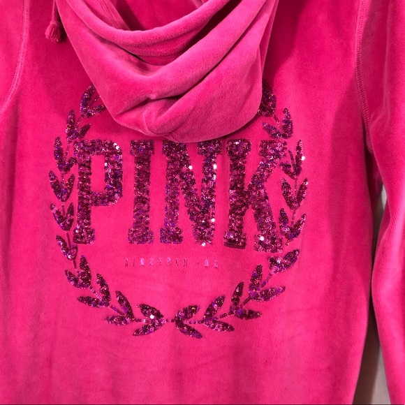 Victoria's Secret PINK Bling Zip Up Sweatshirt 💖 - Picture 6 of 7